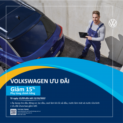 Volkswagen Nha Trang ưu đãi 15% phụ tùng 20 Post FB 1200x1200 06092022